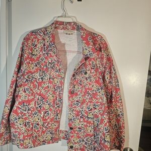 Appleseed's Red Floral Women's Blazer